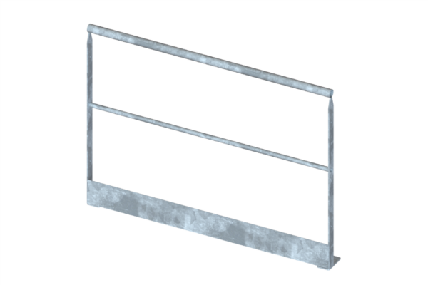 Système de protection antichute de 1470 mm avec résistance de 30 daN/ml et fixation horizontale, idéal pour espaces industriels.